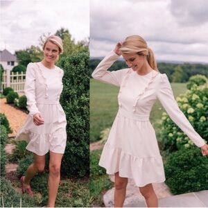 Gal Meets Glam Hayley Cream Dress / size 0